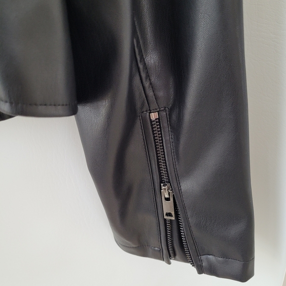 The Drop Junior Faux Leather Moto Jacket Size XXL - Picture 5 of 5